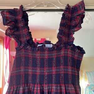 Hill House Ellie Nap Dress in Iris Tartan (size Medium)